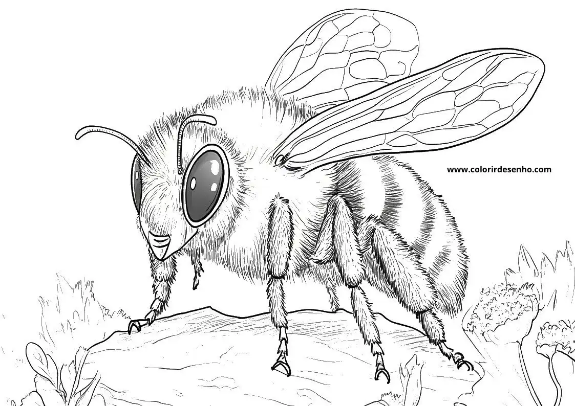 Bee Picture Coloring Pages 2