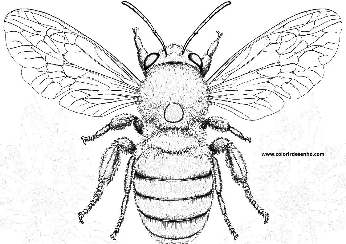 Bee Picture Coloring Pages 8