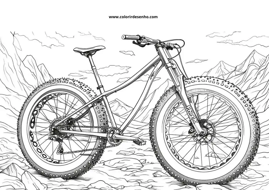 Bicycle Coloring Pages 6