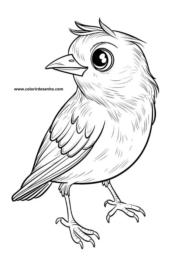 Bird Coloring Sheet 1