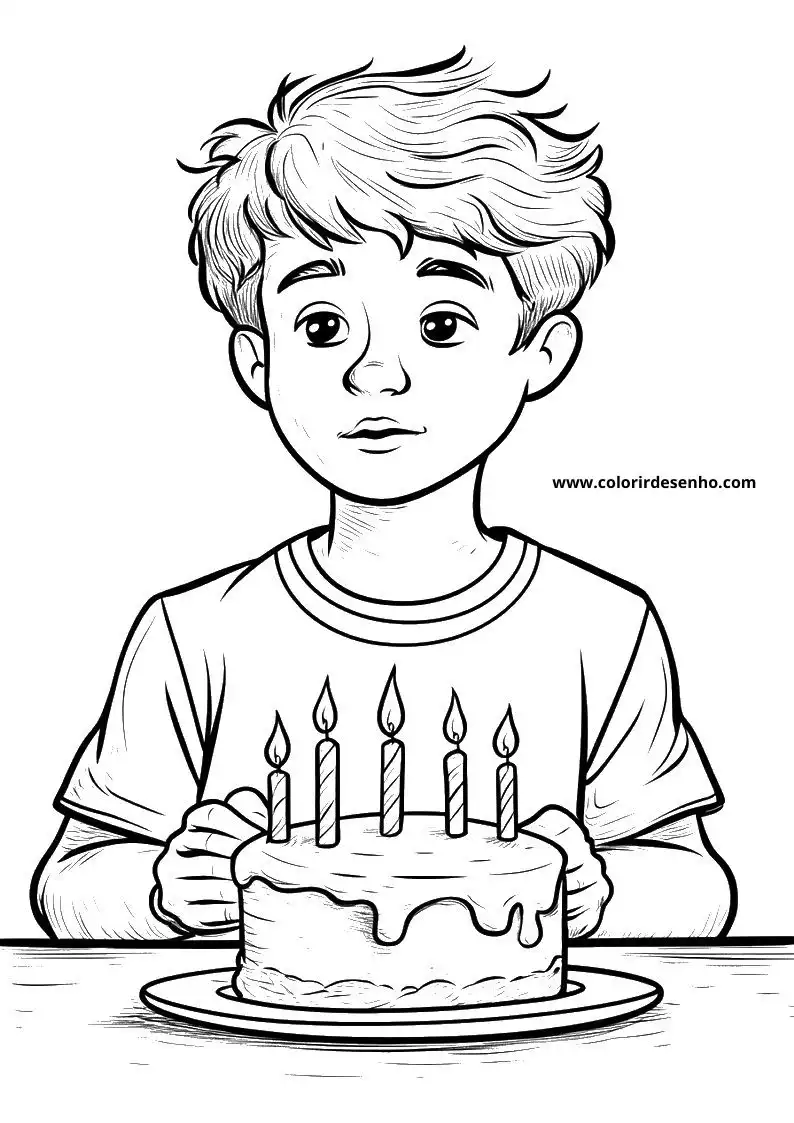 Birthday Coloring Pages 5