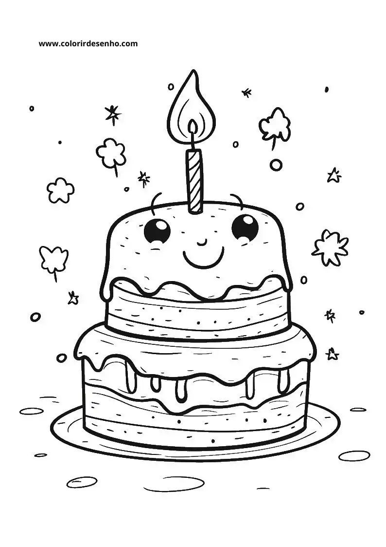 Birthday Coloring Pages 7