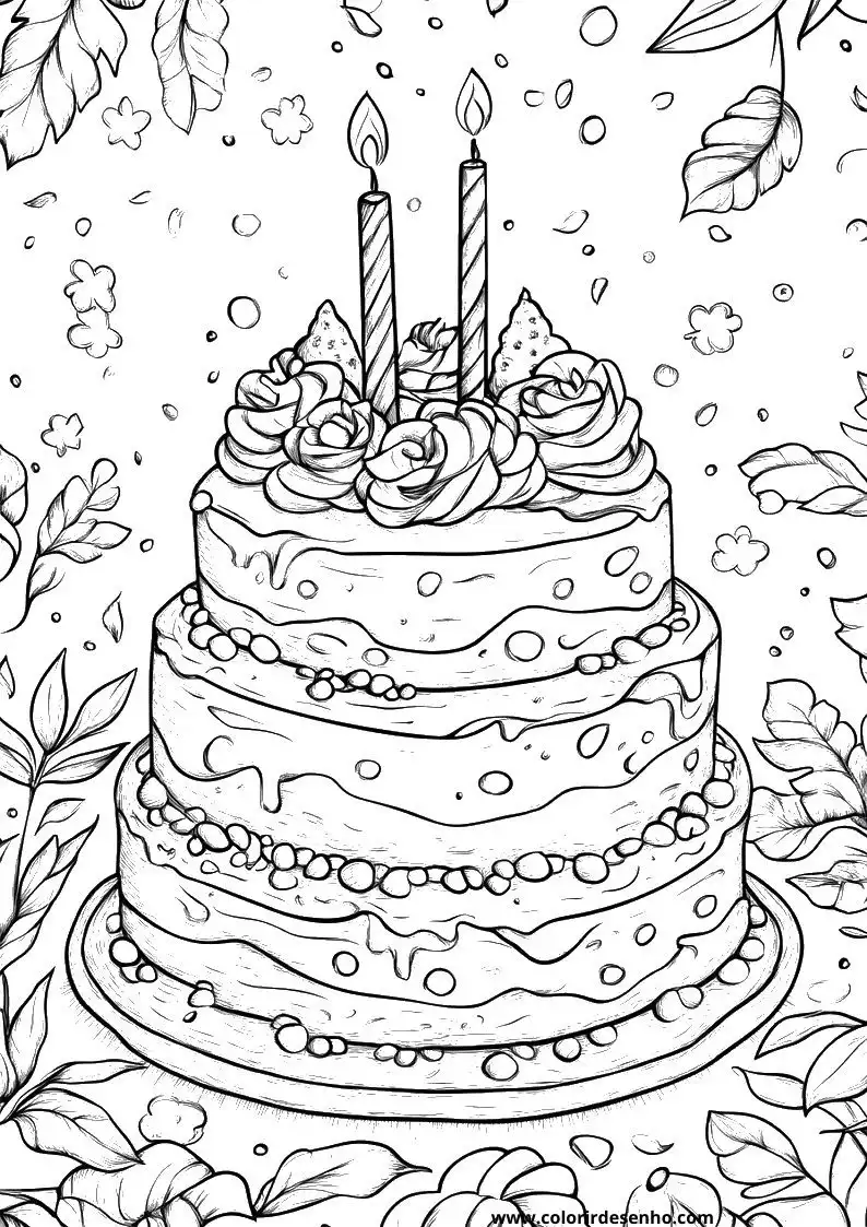 Birthday Coloring Pages For All Ages 2