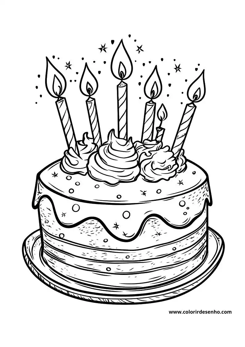 Birthday Coloring Pages For All Ages 3