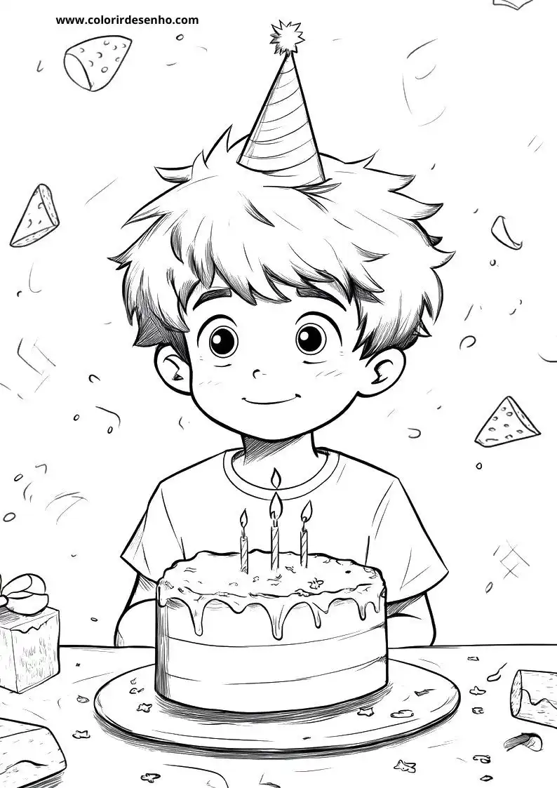Birthday Coloring Pages For Kids And Adults 5