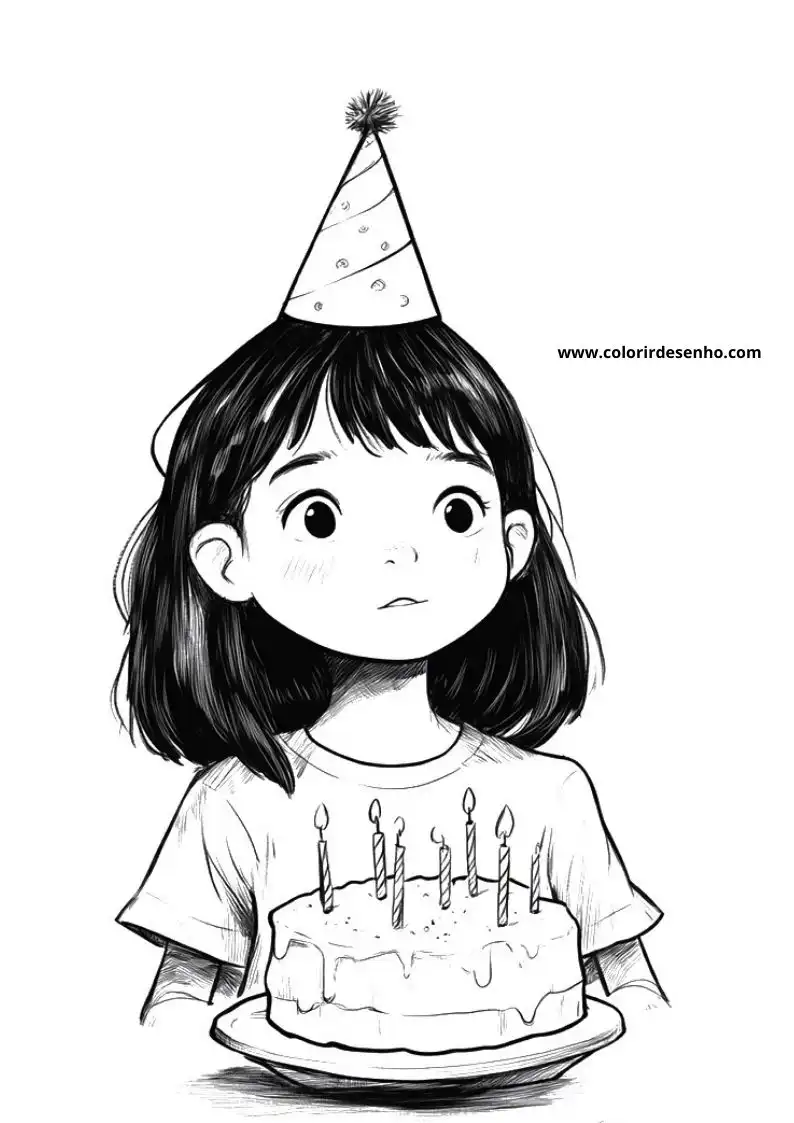 Birthday Drawing For Kids To Color 5