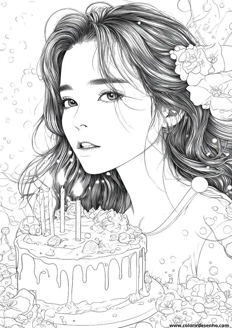 Birthday Drawing For Kids To Color 8