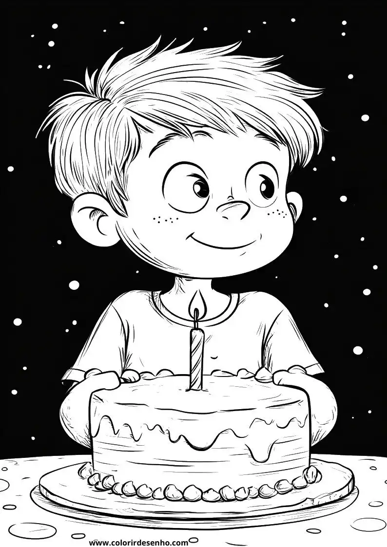 Birthday Free Printable Coloring Pages 7