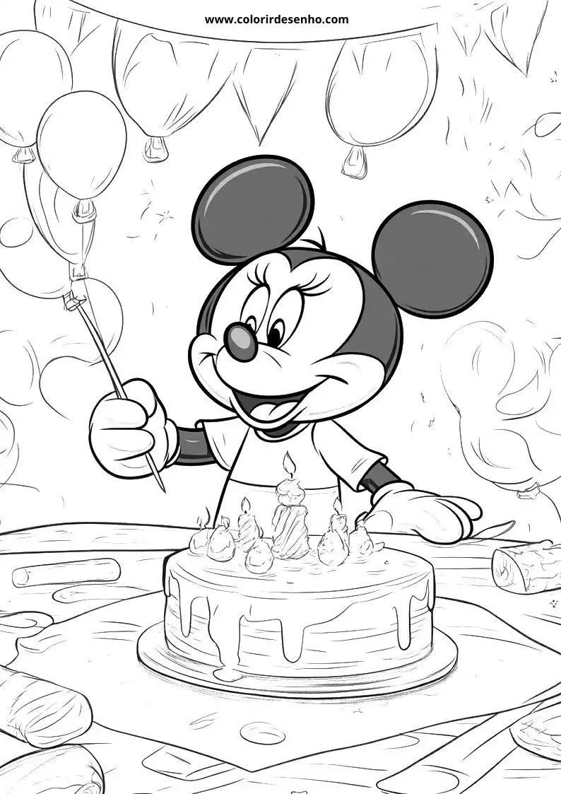 Birthday Picture Coloring Pages 9