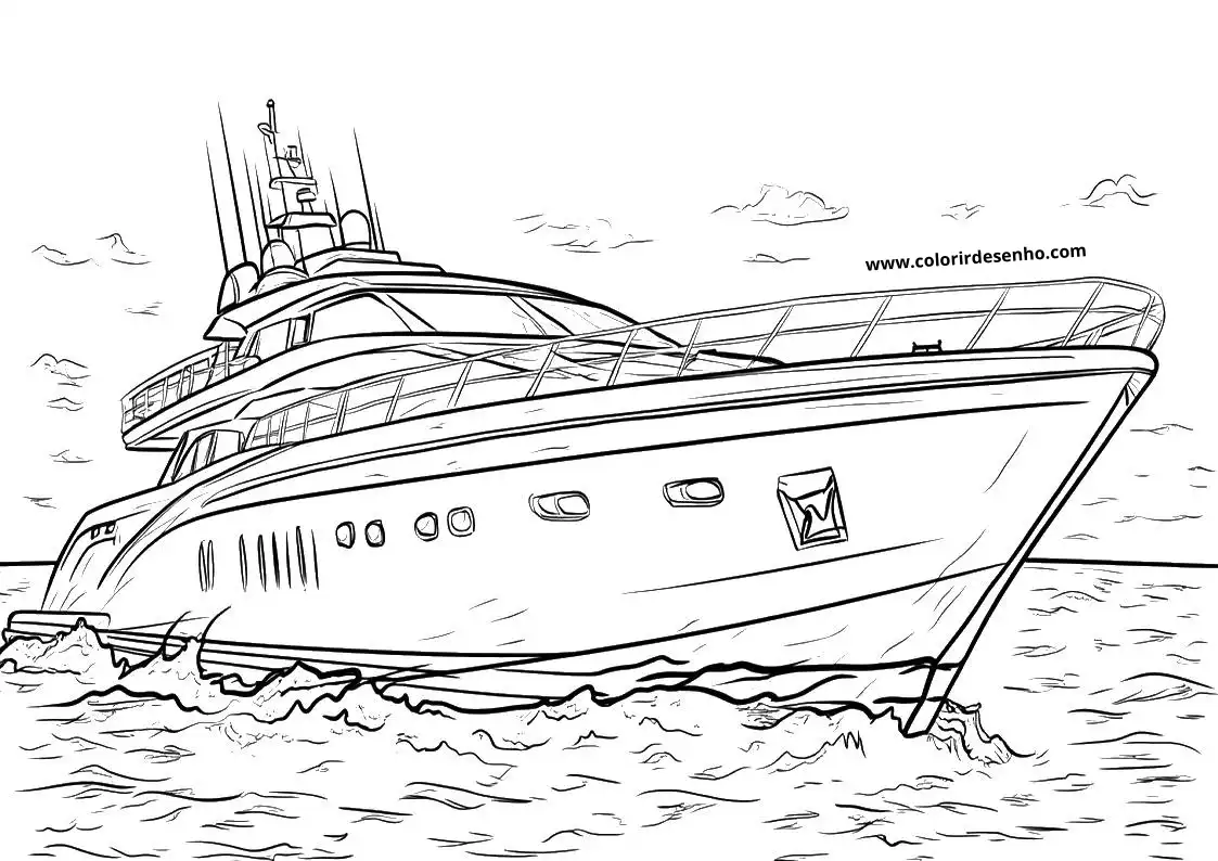 Boat Coloring Pages 13