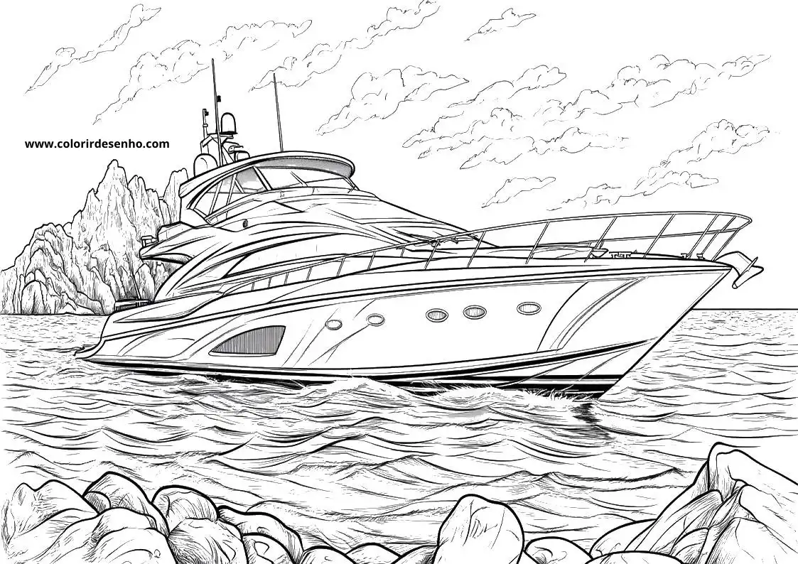 Boat Coloring Pages 2