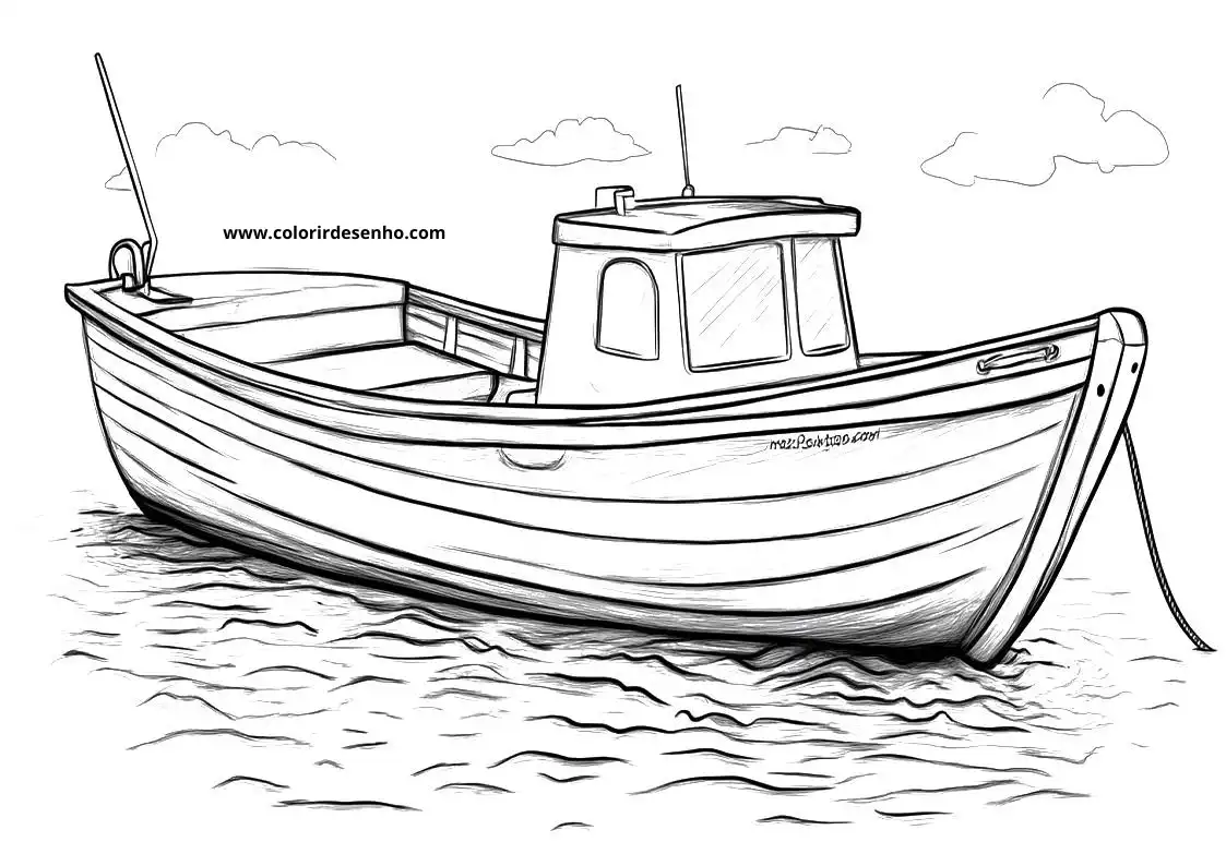 Boat Coloring Pages 5