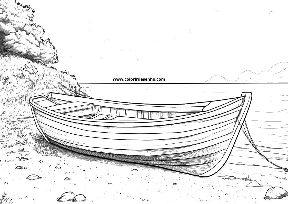 Boat Coloring Pages 6