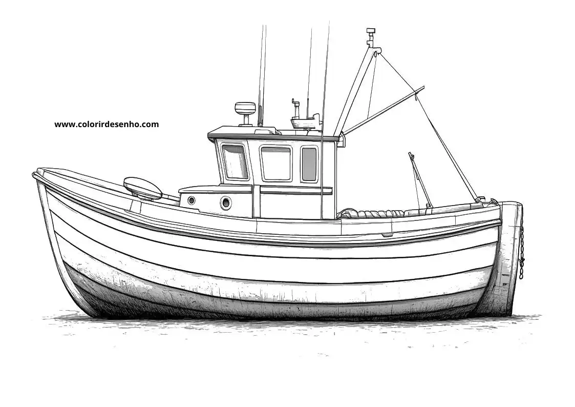 Boat Coloring Pages 8