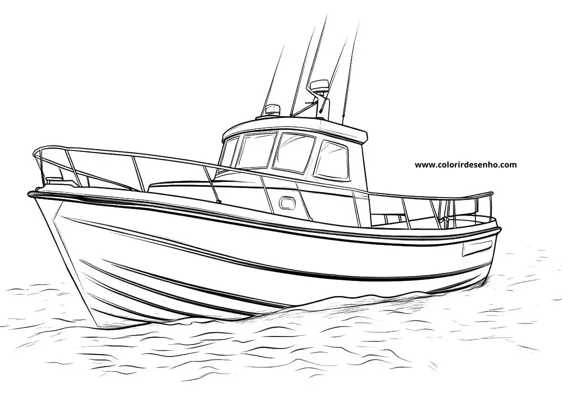 Boat Coloring Pages For All Ages 3
