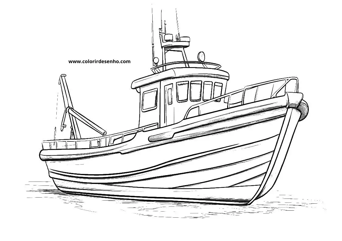 Boat Coloring Pages For All Ages 9