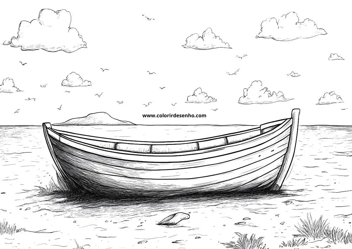 Boat Coloring Pages For Kids And Adults 10