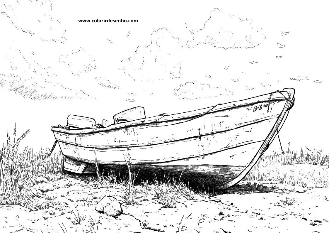 Boat Coloring Pages For Kids And Adults 3