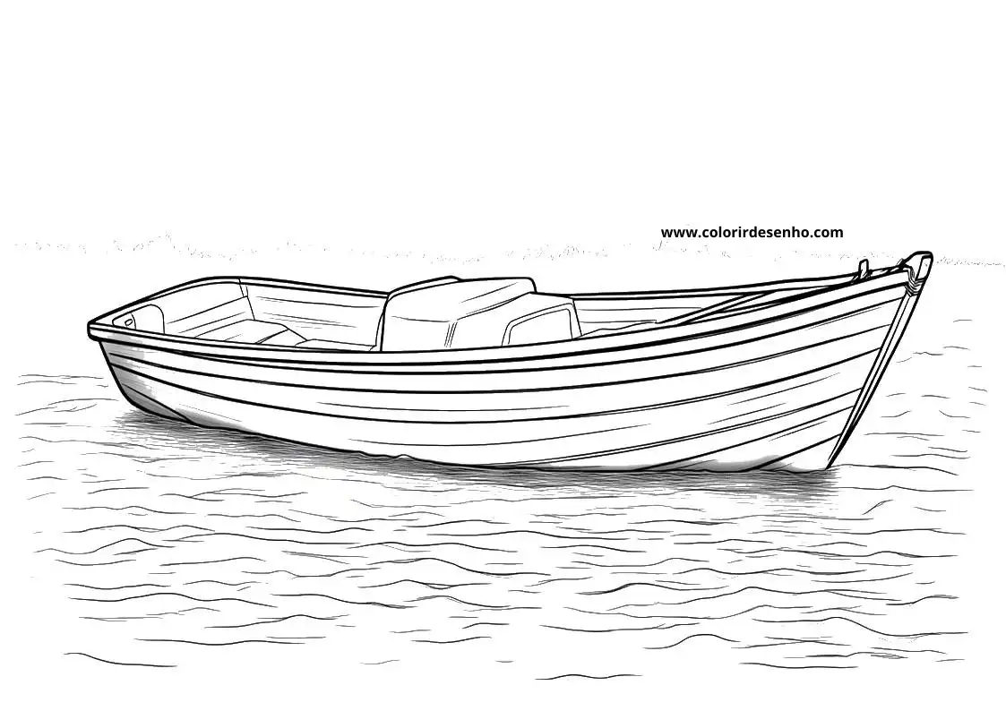 Boat Coloring Pages For Kids And Adults 6