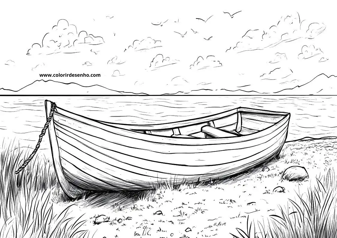 Boat Coloring Pages For Kids And Adults 9