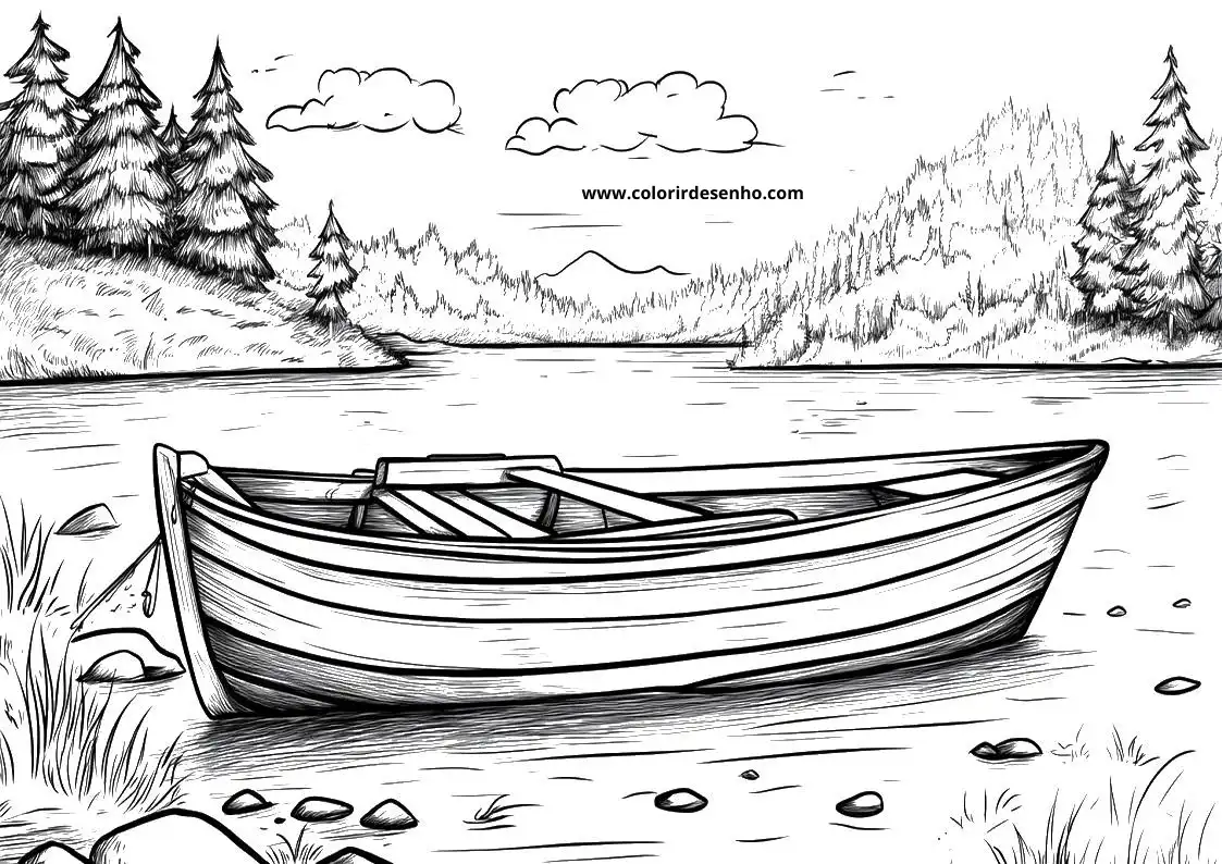 Boat Coloring Sheet 1