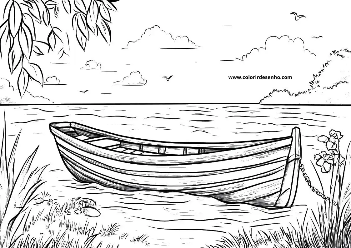 Boat Coloring Sheet 3