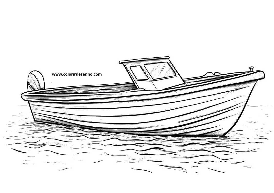 Boat Coloring Sheet 6