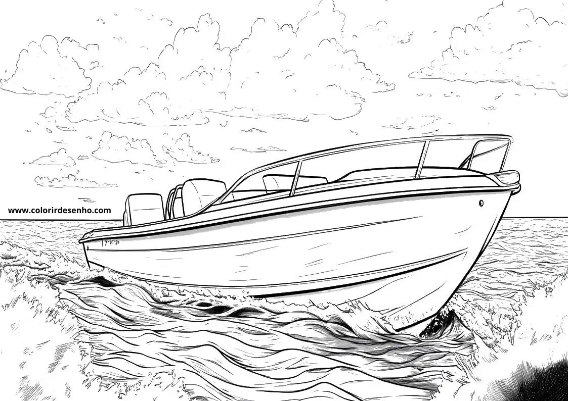 Boat Coloring Sheet 7