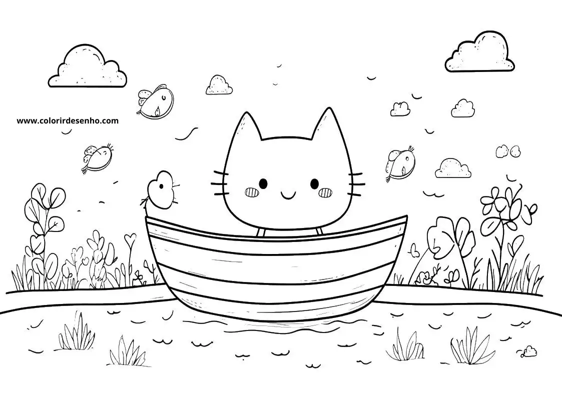 Boat Free Printable Coloring Pages 5