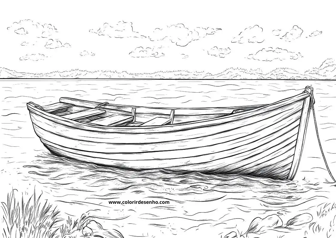 Boat Free Printable Coloring Pages 7