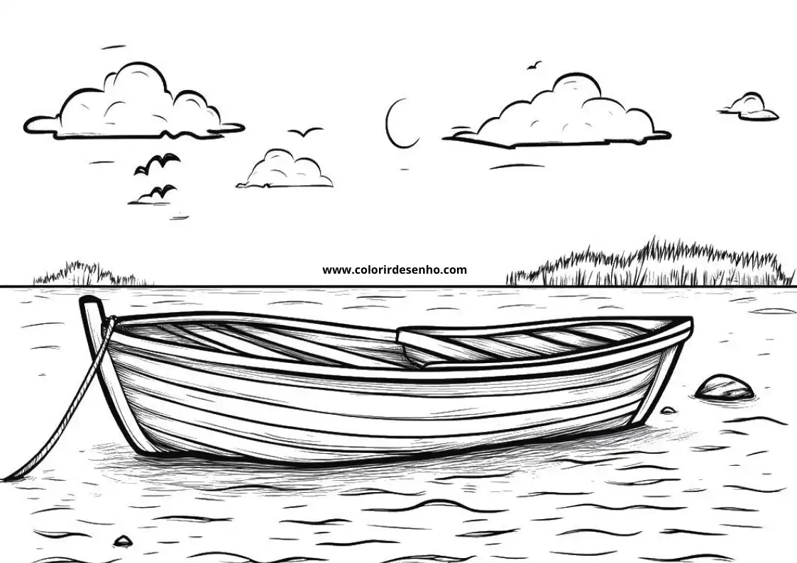 Boat Free Printable Coloring Pages 8