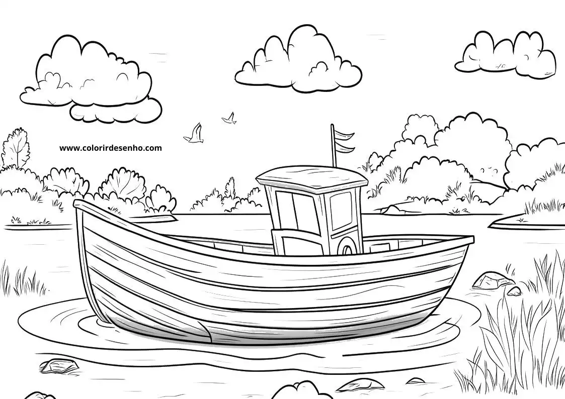 Boat Picture Coloring Pages 1