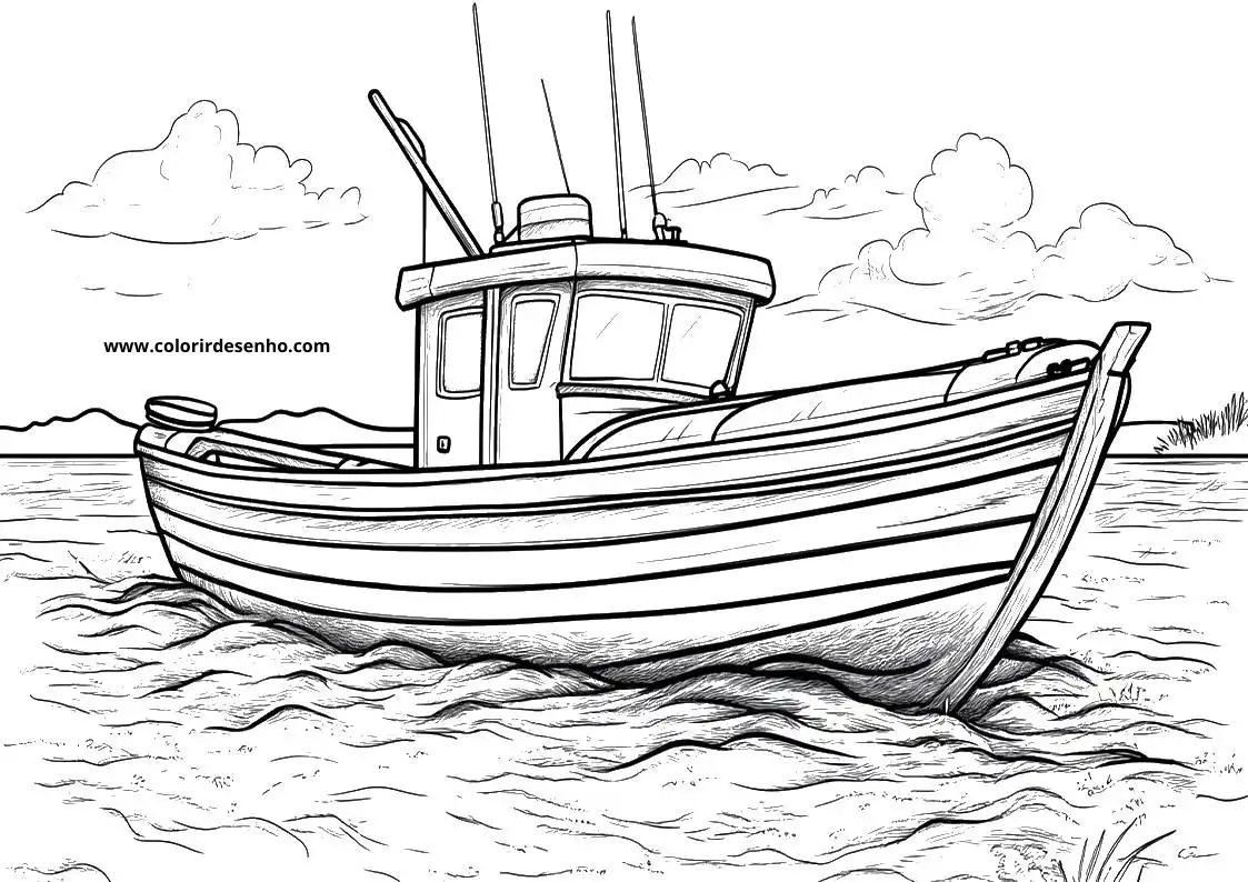 Boat Picture Coloring Pages 4