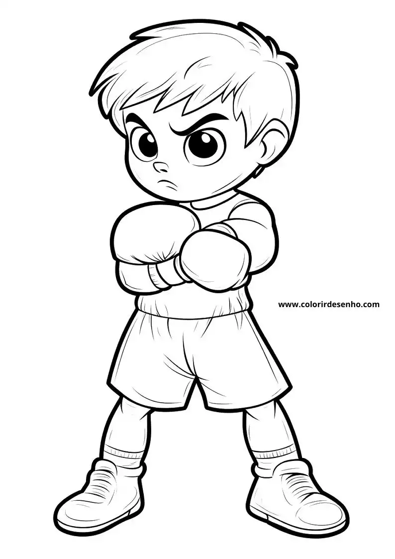 Boxing Coloring Pages 1