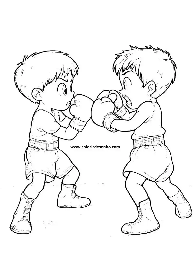 Boxing Coloring Pages 10