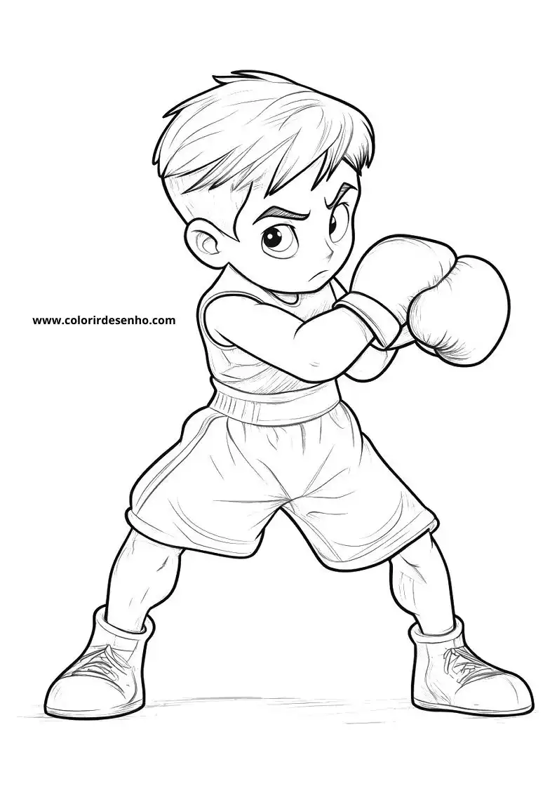 Boxing Coloring Pages 12