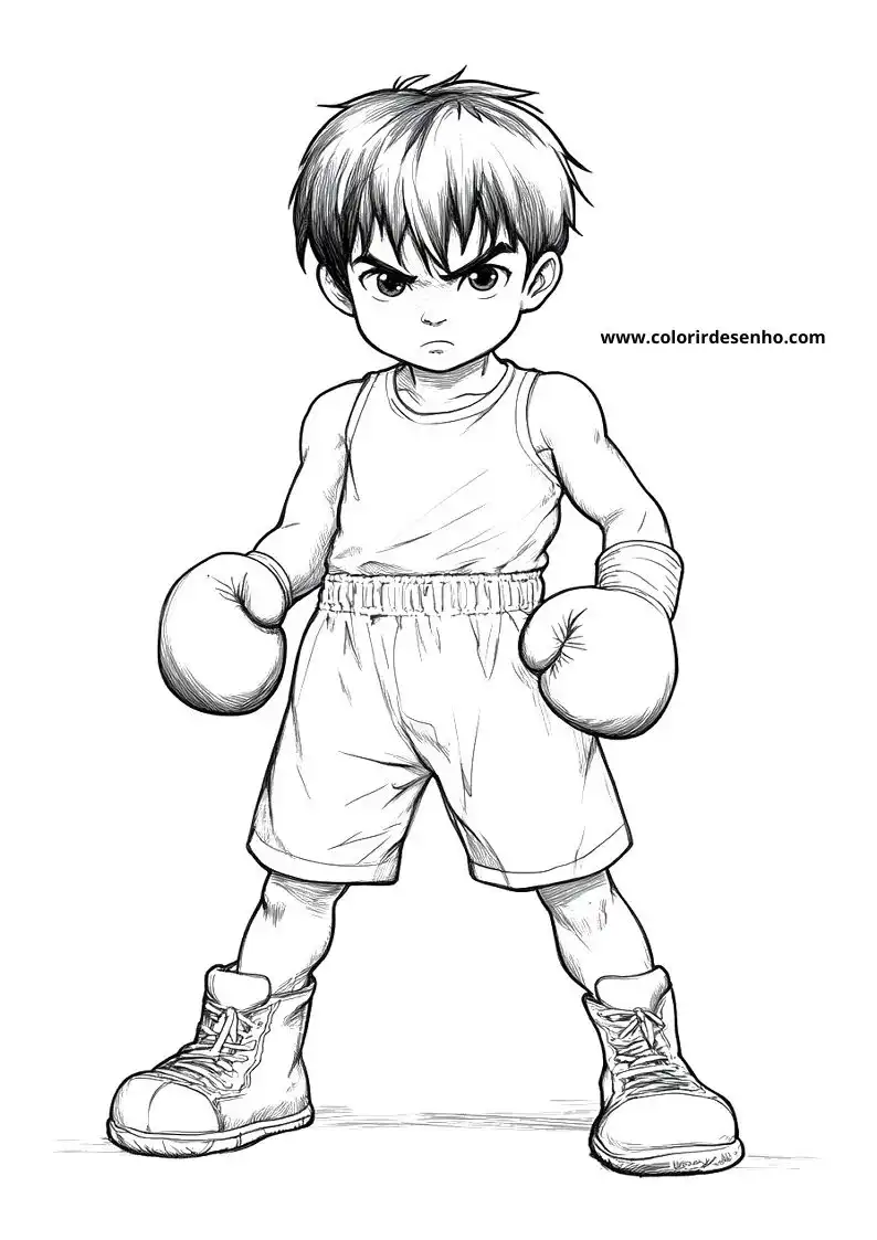 Boxing Coloring Pages 2