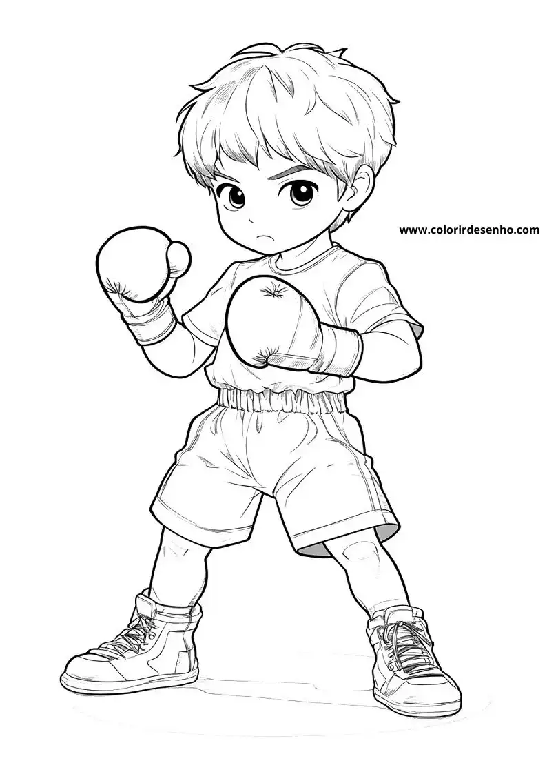 Boxing Coloring Pages 3