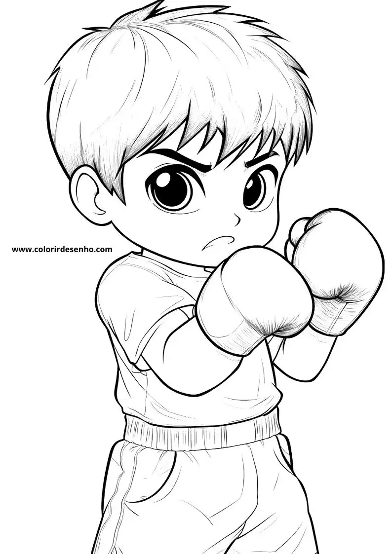 Boxing Coloring Pages 4