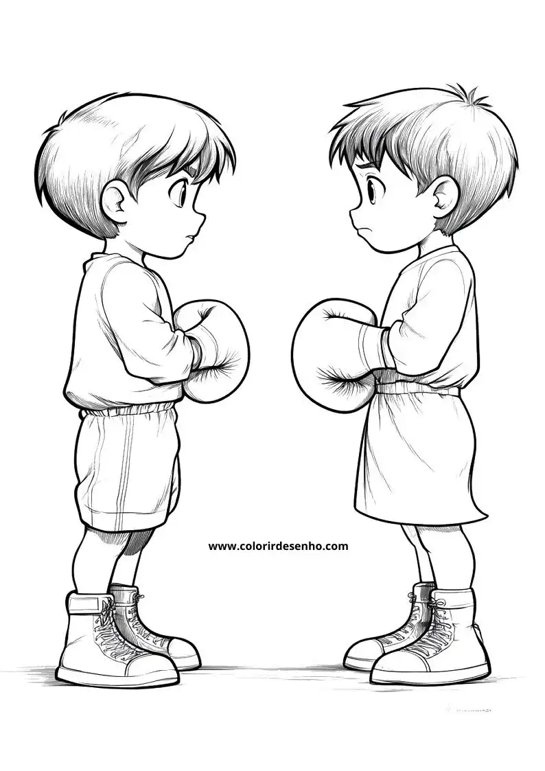 Boxing Coloring Pages 6