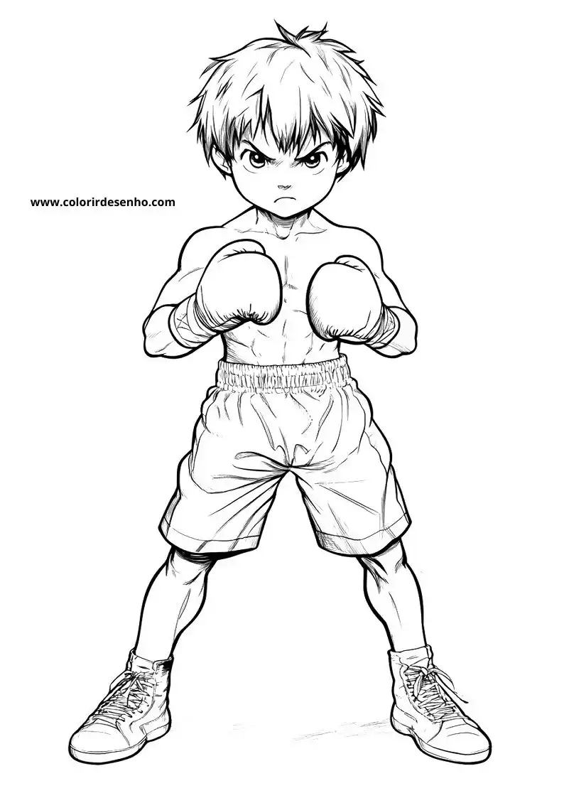 Boxing Coloring Pages 7