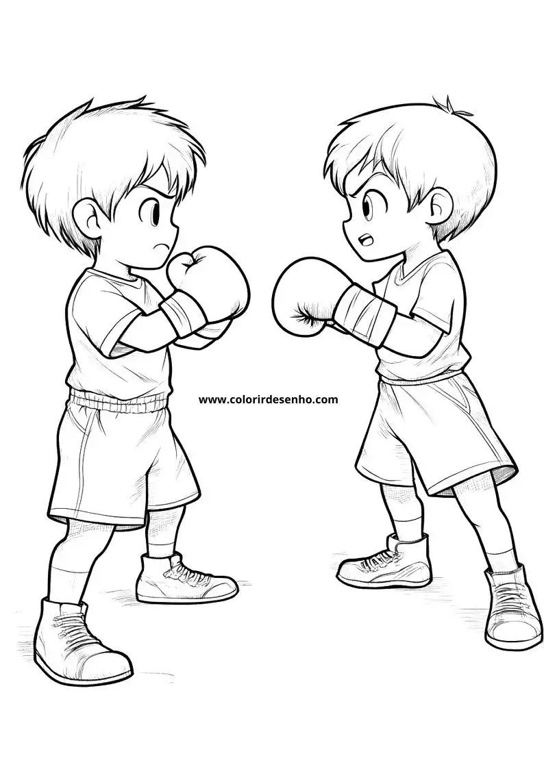 Boxing Coloring Pages 8