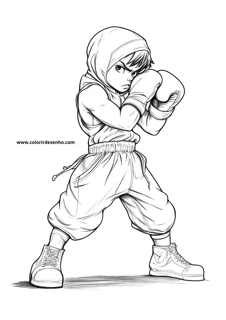 Boxing Coloring Pages 9
