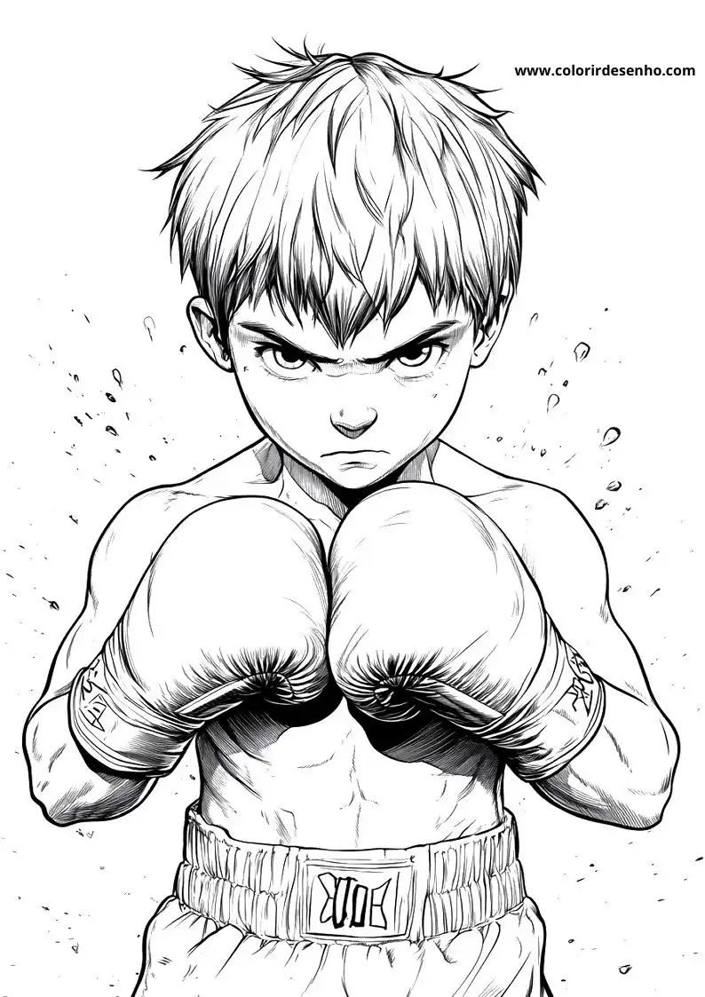 Boxing Coloring Pages For All Ages 1