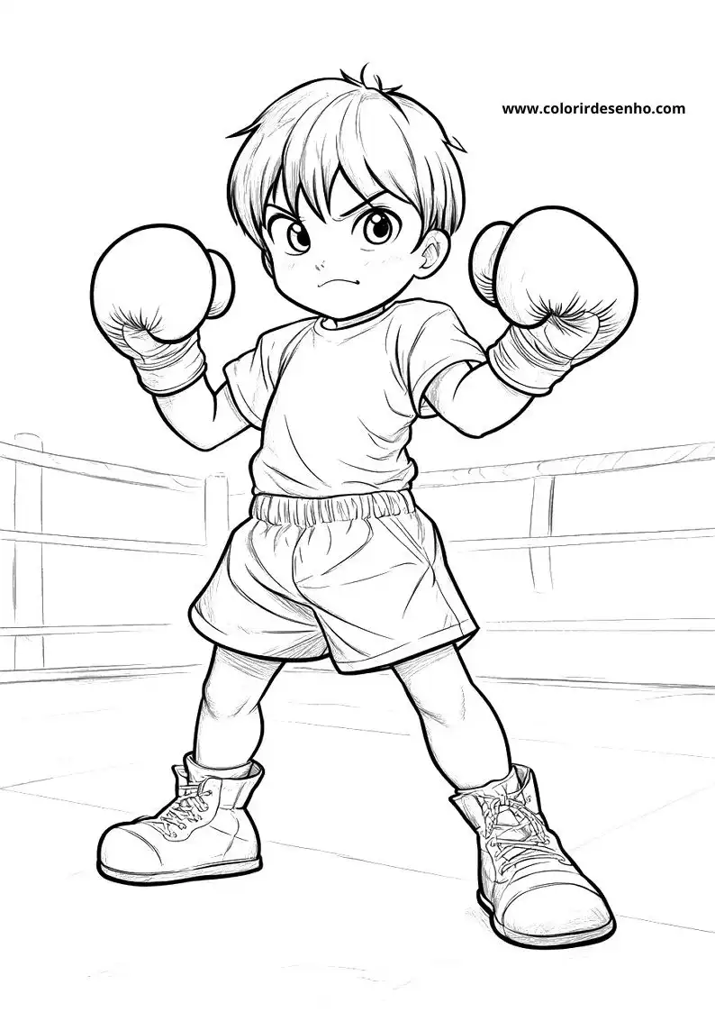 Boxing Coloring Pages For All Ages 10