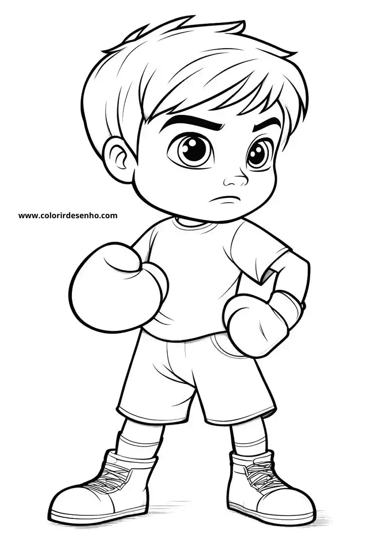 Boxing Coloring Pages For All Ages 11