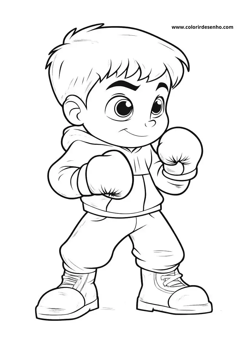 Boxing Coloring Pages For All Ages 2