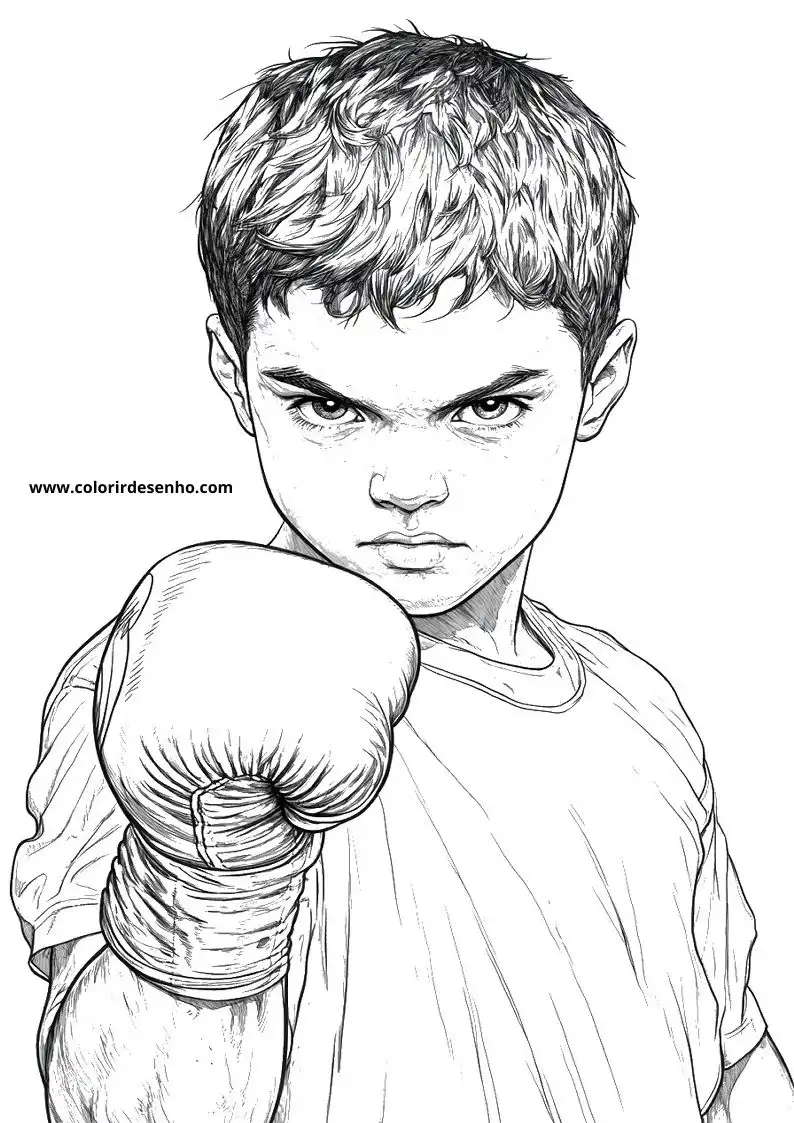 Boxing Coloring Pages For All Ages 3