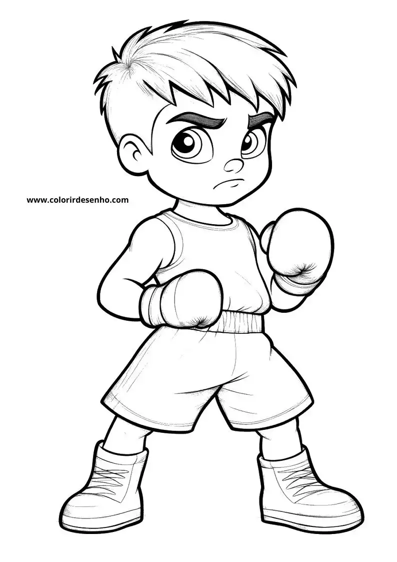 Boxing Coloring Pages For All Ages 5