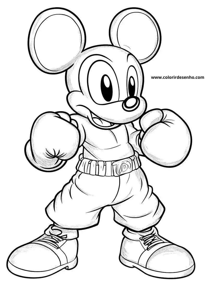 Boxing Coloring Pages For All Ages 6